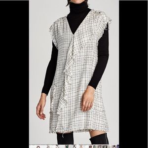 White and black dress